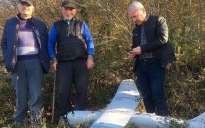 Kocaeli’de Rusya’ya ait Orlan İHA düştü: İşte görüntüler