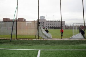 Beştepe İlhan Cavcav Tesisleri'nde brandalar kaldırıldı