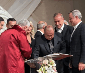 Yok böyle düğün! Terim şahit oldu, geceye yıldız yağdı…