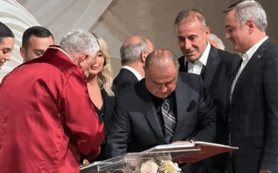 Yok böyle düğün! Terim şahit oldu, geceye yıldız yağdı…