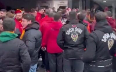 Galatasaray taraftarı 30 otobüsle Kadıköy'de