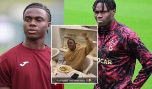 Oulai, Galatasaray'dan Singo ile yemekte buluştu