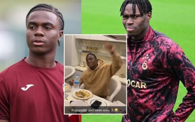 Oulai, Galatasaray'dan Singo ile yemekte buluştu