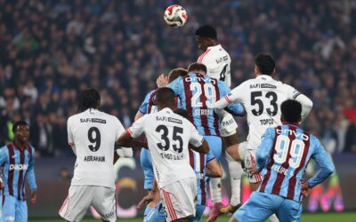 Trabzonspor-Beşiktaş maçı nefes kesti! 6 gol 1 kırmızı kart